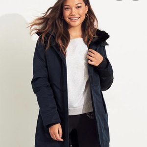 NWT Hollister Navy Blue Cozy-Lined Thermore Parka
